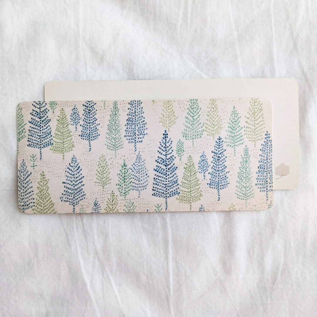 Yuko Omori / Note card -mominoki green