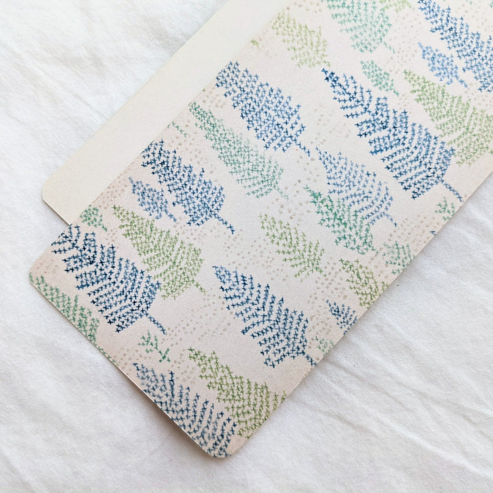 Yuko Omori / Note card -mominoki green