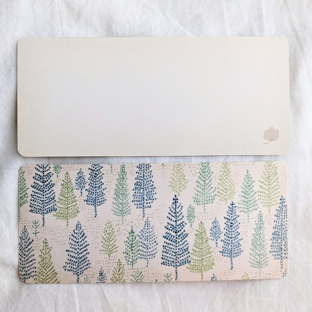 Yuko Omori / Note card -mominoki green