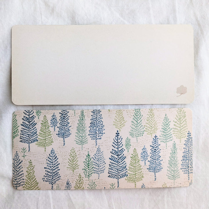 Yuko Omori / Note card -mominoki green