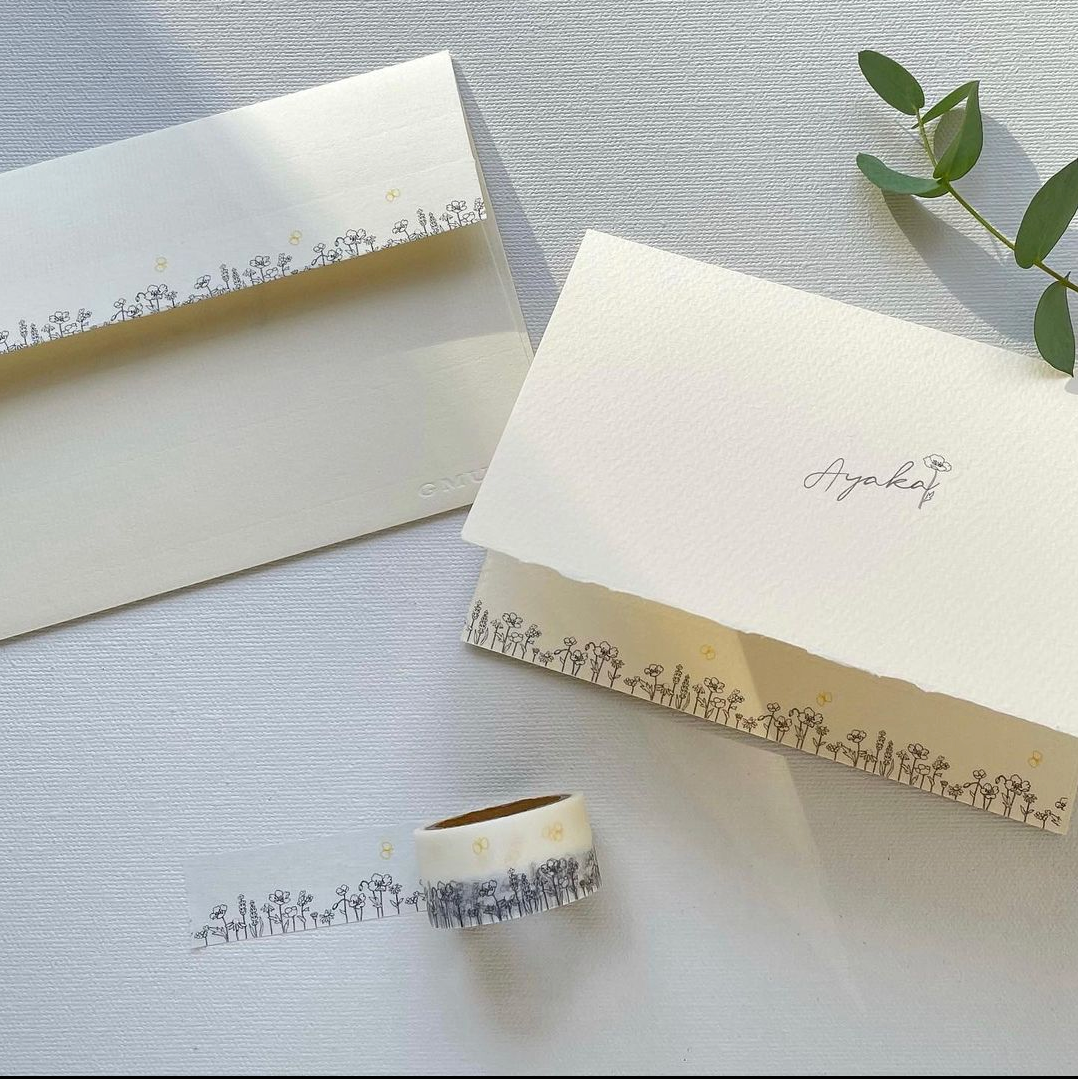 Hutte paper works / Washi tape -butterfly