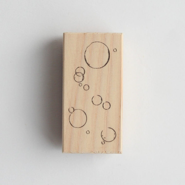 always smile... / Rubber Stamp -Soap bubbles