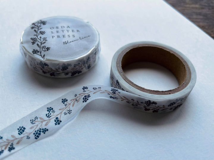 OEDA LETTERPRESS / Washi tape (Bloom line) Black/Red/Blue black/Yellow
