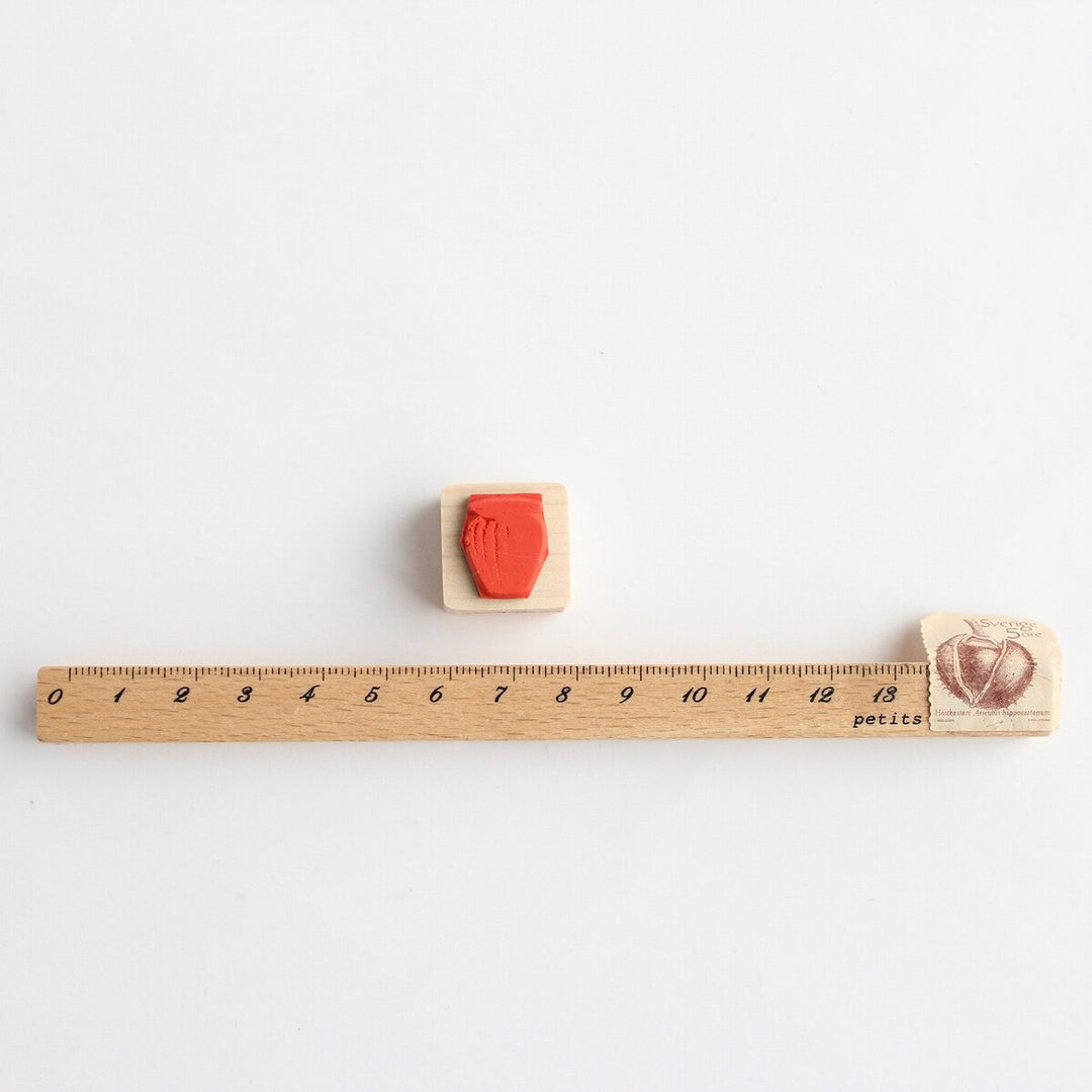 always smile... / Rubber Stamp -Small vase