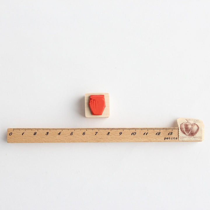 always smile... / Rubber Stamp -Small vase