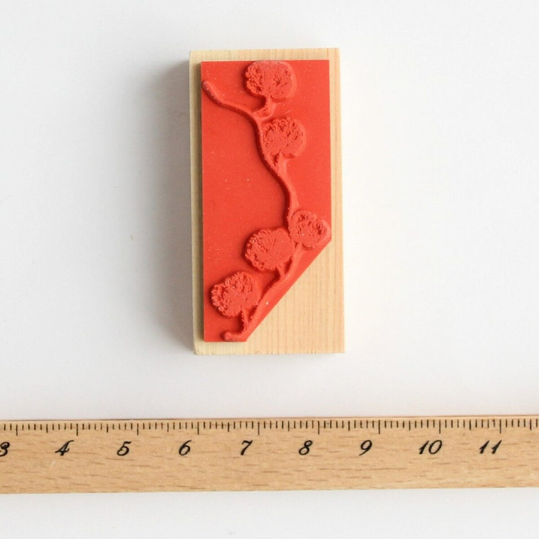 always smile... / Rubber Stamp -Cotton garland