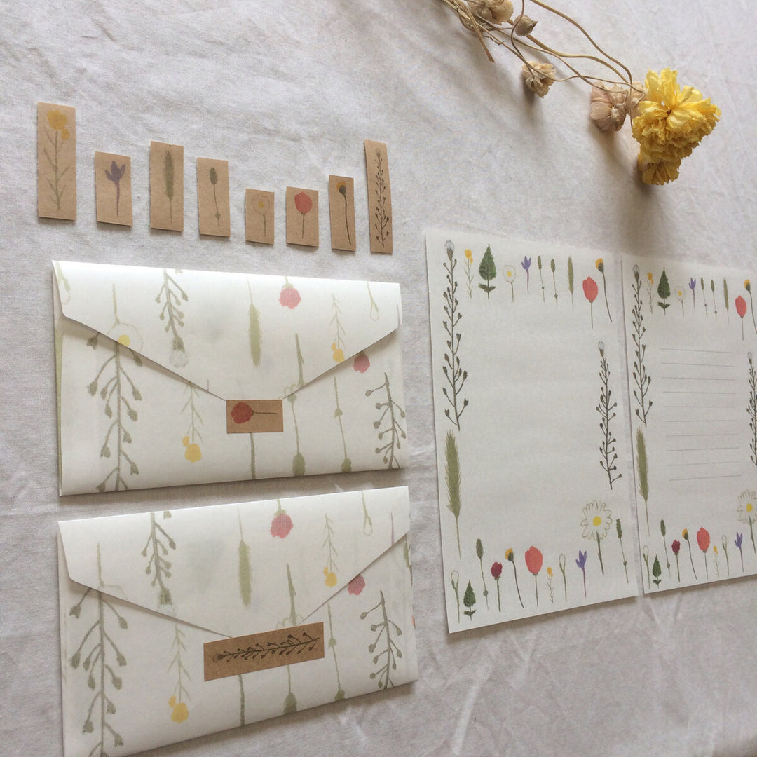 Kisetsu no Tegamiya / Letter Set -Pressed flowers