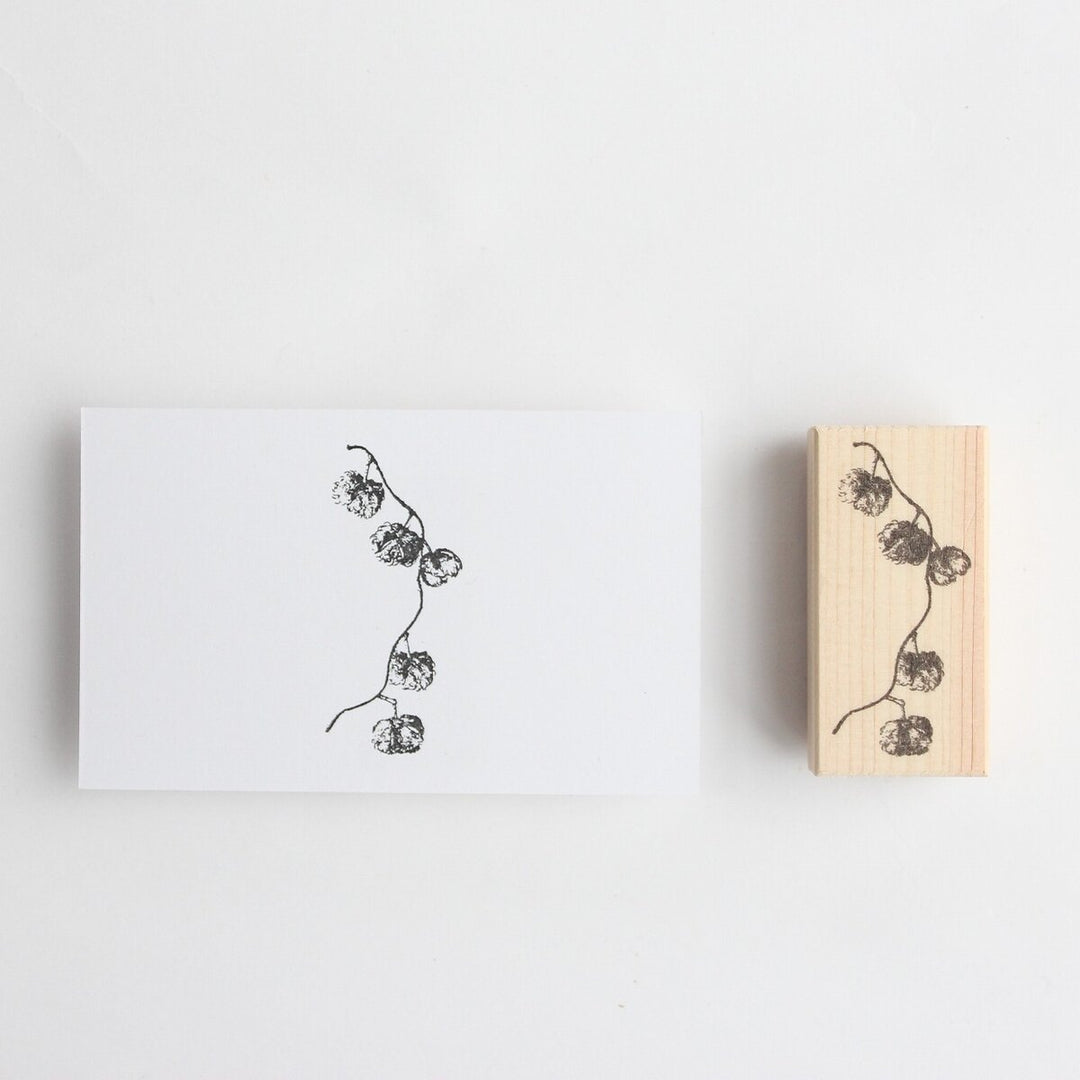 always smile... / Rubber Stamp -Cotton garland