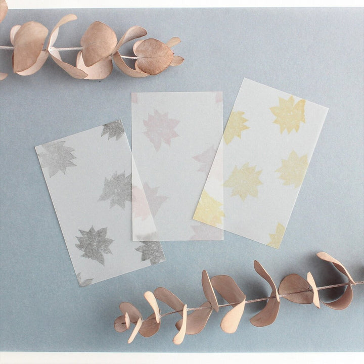 always smile... / Rubber Stamp -Poinsettia