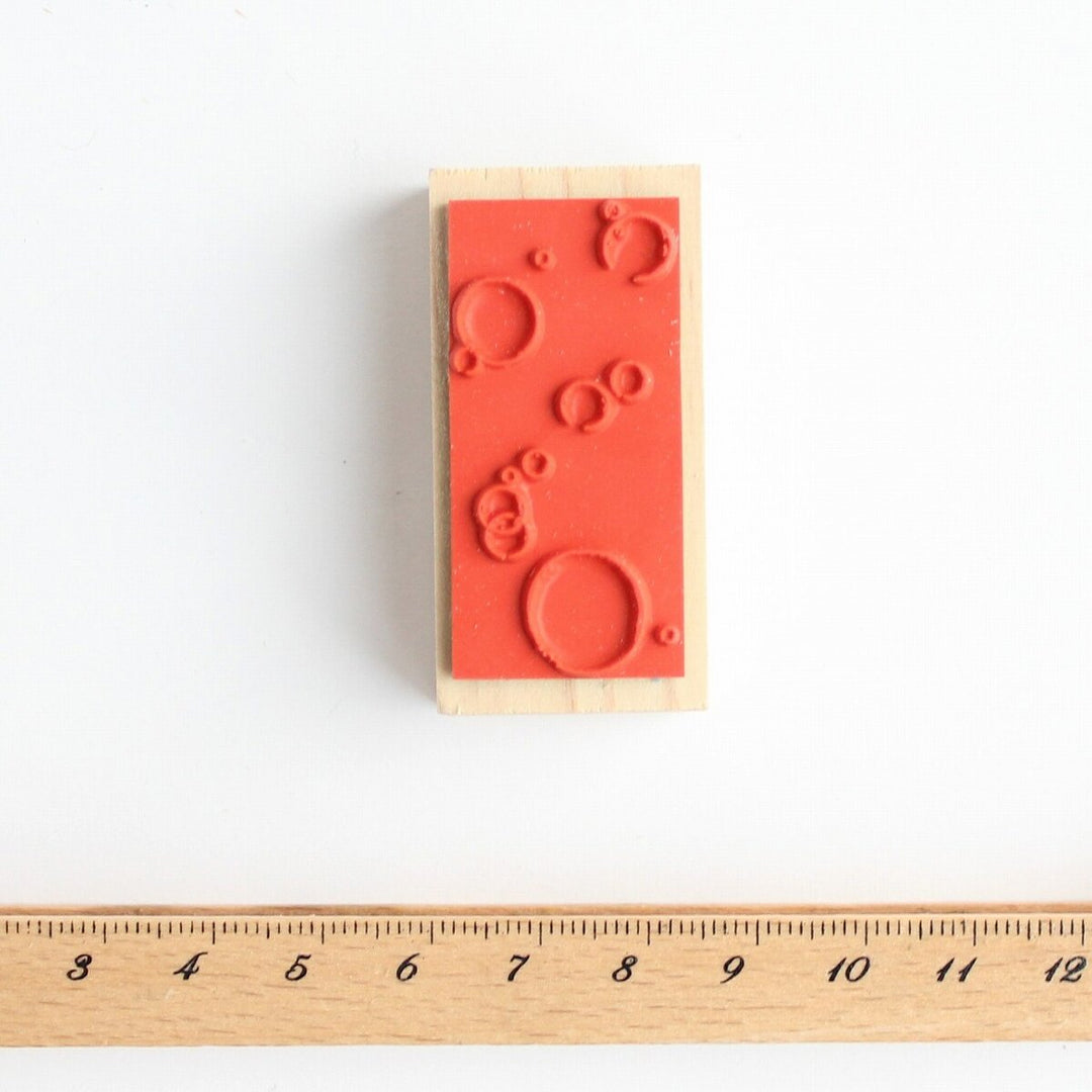 always smile... / Rubber Stamp -Soap bubbles