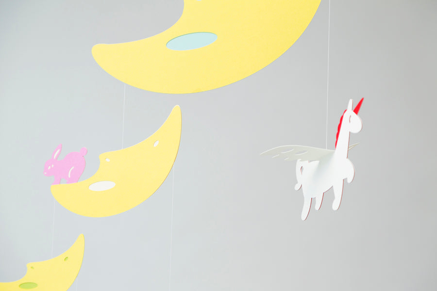Paper Mobile -Around the moon-