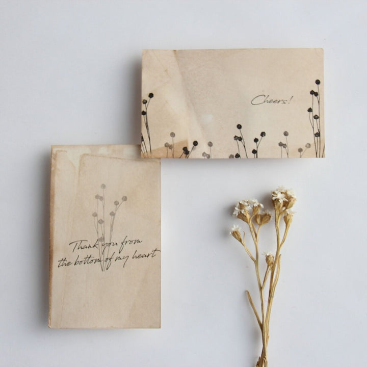 always smile... / Rubber Stamp -Flux bud