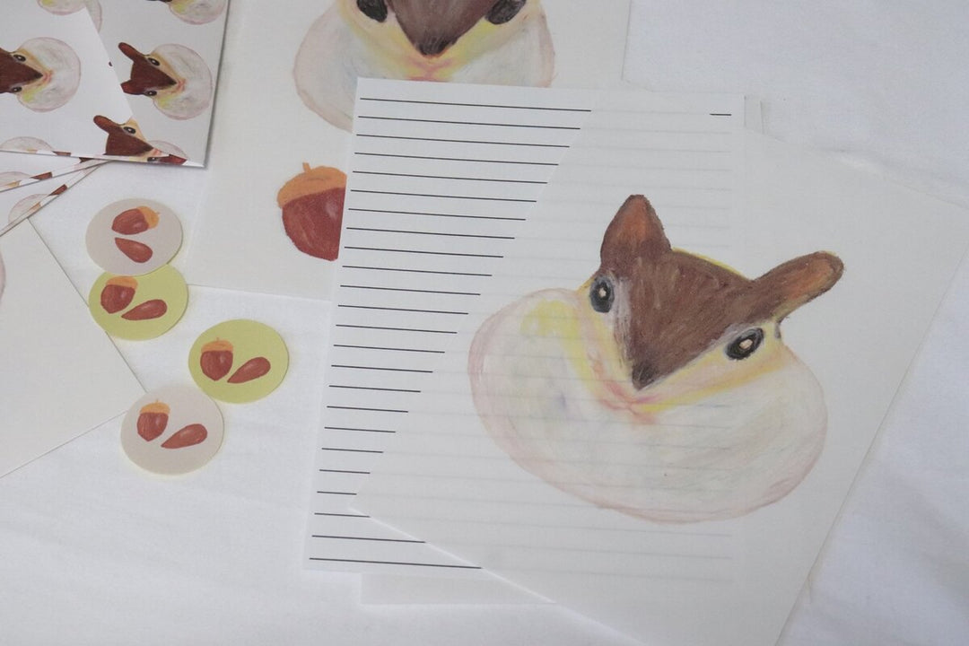 Kisetsu no Tegamiya / Letter Set -Squirrel