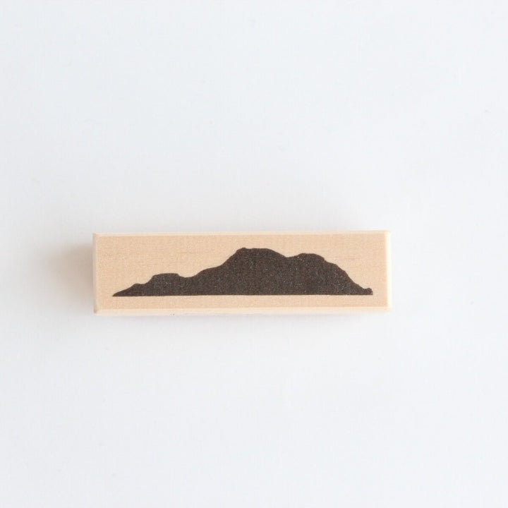 always smile... / Rubber Stamp -Mountain